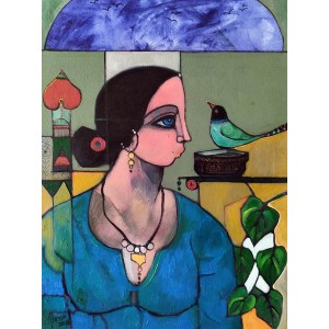 Abrar Ahmed, 18 x 24 Inch, Oil on Canvas, Figurative Painting, AC-AA-629